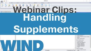 How to Use the Supplement Break Out Feature: Simsol Webinar Clips