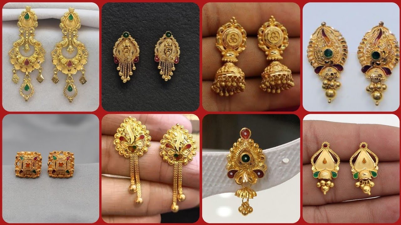 New Premium Gold Platted Elegant Trendy Designer Earrings Women Jewellery -  African Boutique