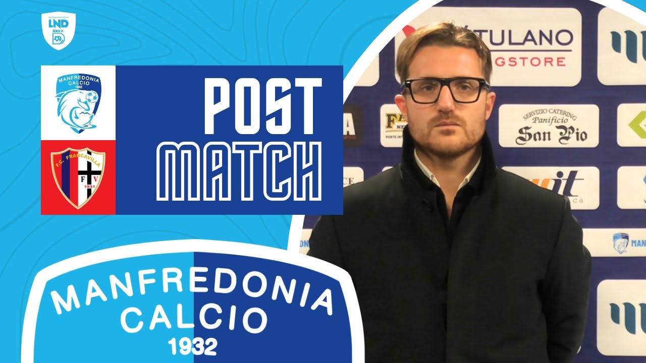 DG LUCA D’ERRICO | INTERVISTA POST MATCH MANFREDONIA-FRANCAVILLA