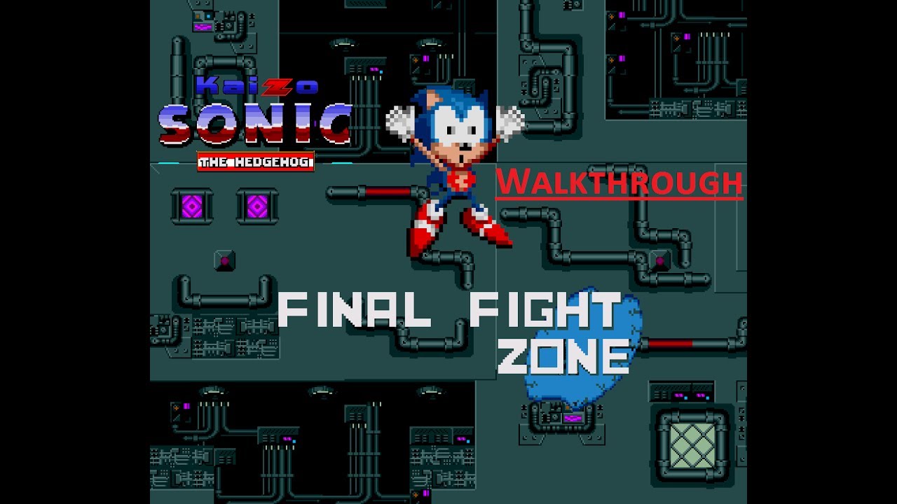 Kaizo Sonic Walkthrough - Final Fight Zone