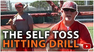 Baseball Hitting Drills  - The Self Toss Drill featuring UNM Coach Ray Birmingham