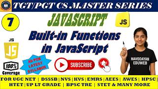 7 - JavaScript Built-in Functions Explained || Must-Know JS Functions