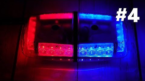 Tiếng Còi Xe Cảnh Sát 113, CSCĐ, Công An Giao Thông #4 - Đèn Ưu Tiên Cảnh Sát 24 LED | HOACON