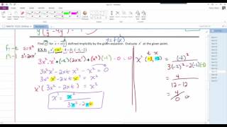 1325 Sect 3.5 - Implicit Differentiation part 2