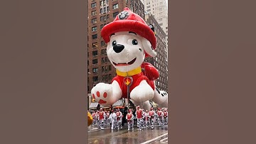 Paw Patrol in Macy’s Thanksgiving Day Parade 2024! It’s Marshall!