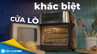 Lò Chiên Không Dầu Làm Tốt Cả Chiên Lẫn Nướng, Cửa Lò Mở Ngang Dễ Làm Sạch