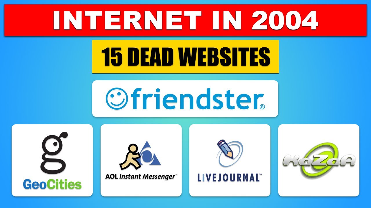 The Internet in 2004: 15 Websites Everyone Used (That Don't Exist ...