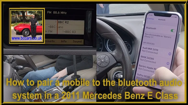 How to pair a mobile to the bluetooth audio system in a 2011 Mercedes Benz E Class