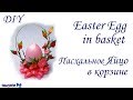 DIY: Easter Egg in basket / МК: Пасхальное Яйцо в корзине