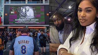 Kendrick Perkins Wife Tours Kobe & Gianna Memorial At Staples Center! 🙏🏽
