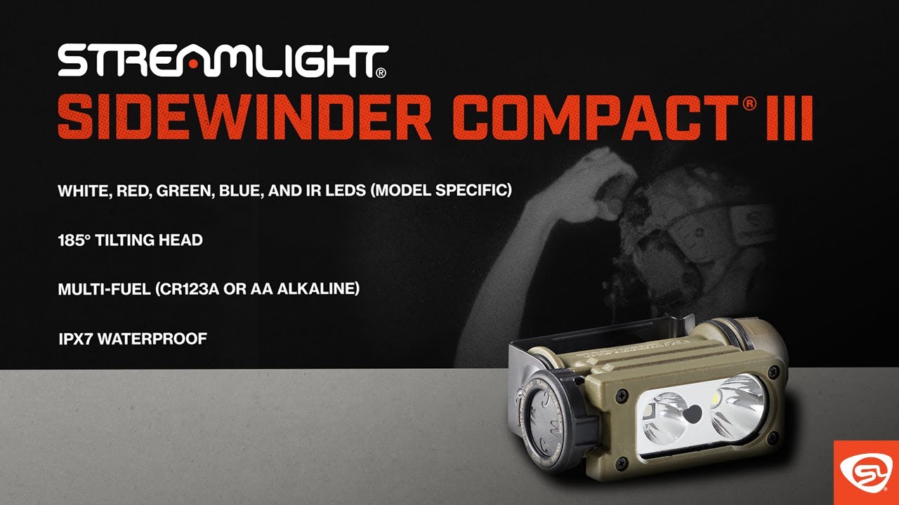 サイドワインダーコンパクト Sidewinder Compact® III | Tilting Head Flashlight | Streamlight®