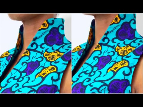 How to cut and Sew a Perfect High Neck Collar | Step-by-Step 