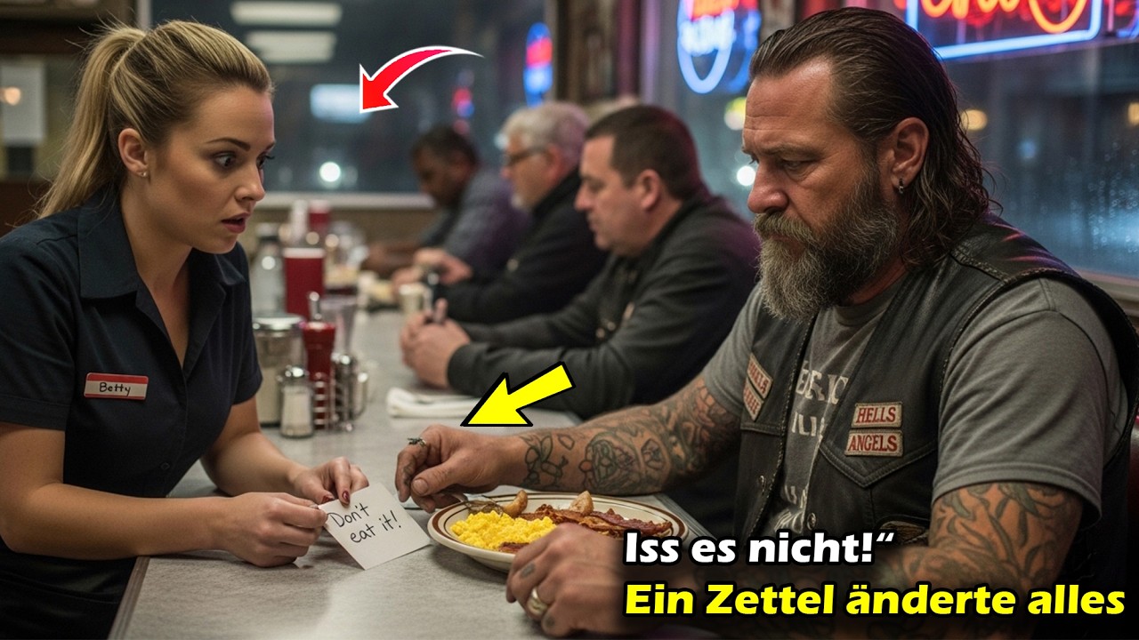 Kellnerin schiebt Hells-Angels-Biker Zettel zu: „Iss es nicht!“ Was folgte, war brutal.
