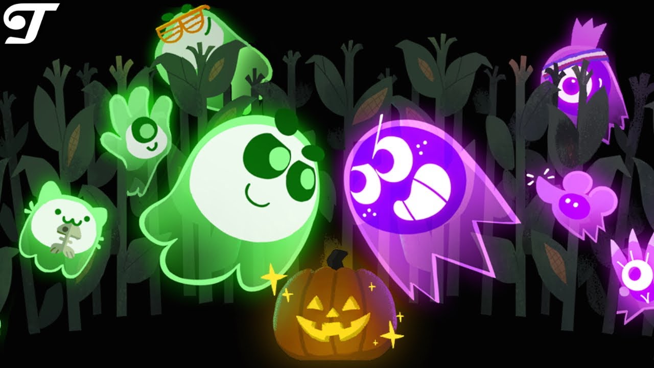 Google's Halloween Google Doodle ghost game: still fun in April.