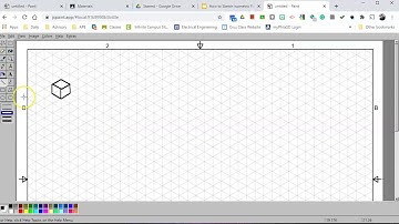 Isometric Sketch Practice - Cubes on JS Paint