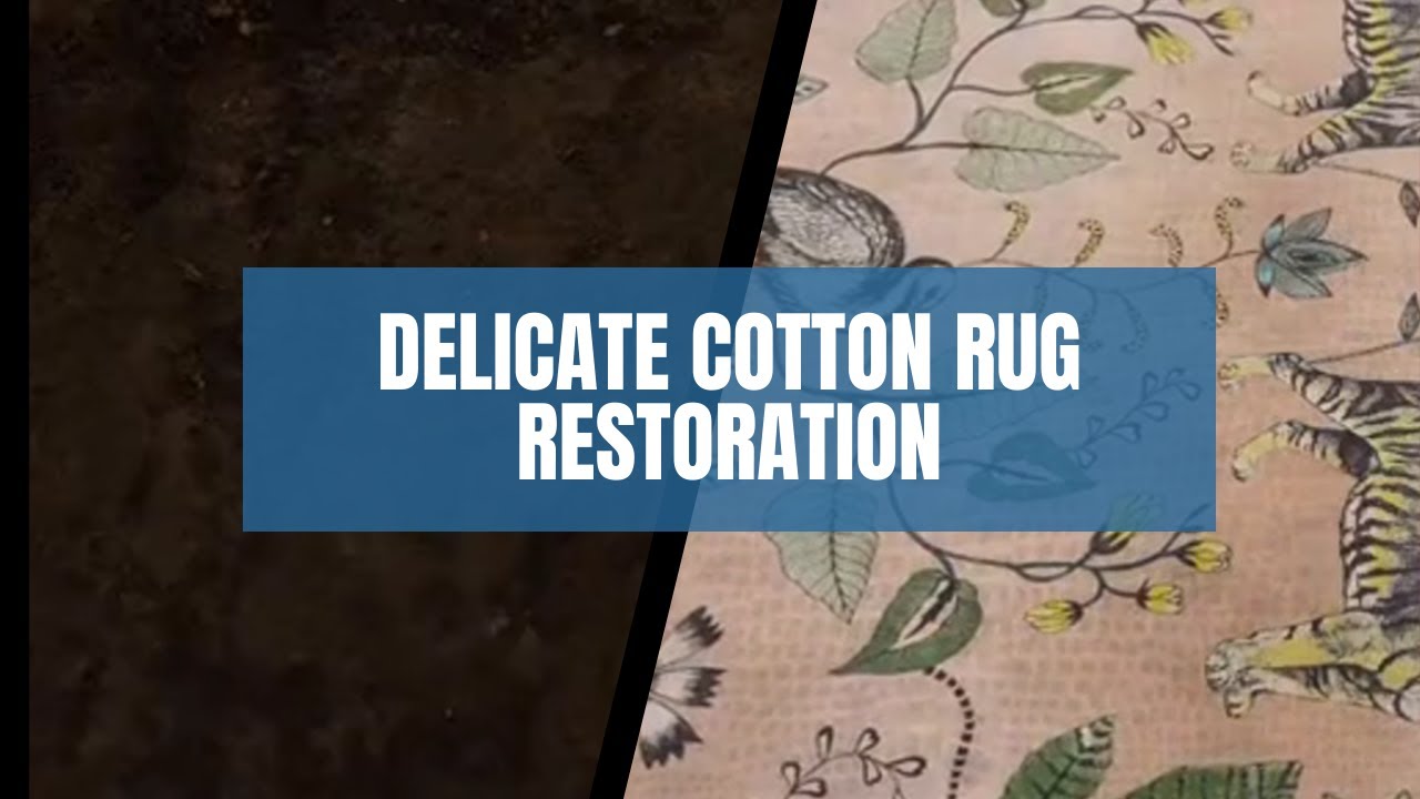 Save The Rug A Risky Rescue: Cleaning a Delicate Cotton Rug #restoration #cleaning ...