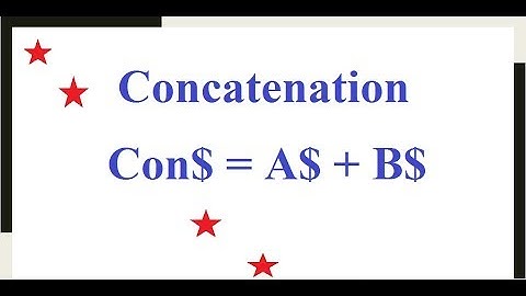 How to Concatenate Strings | Concatenation Operator 