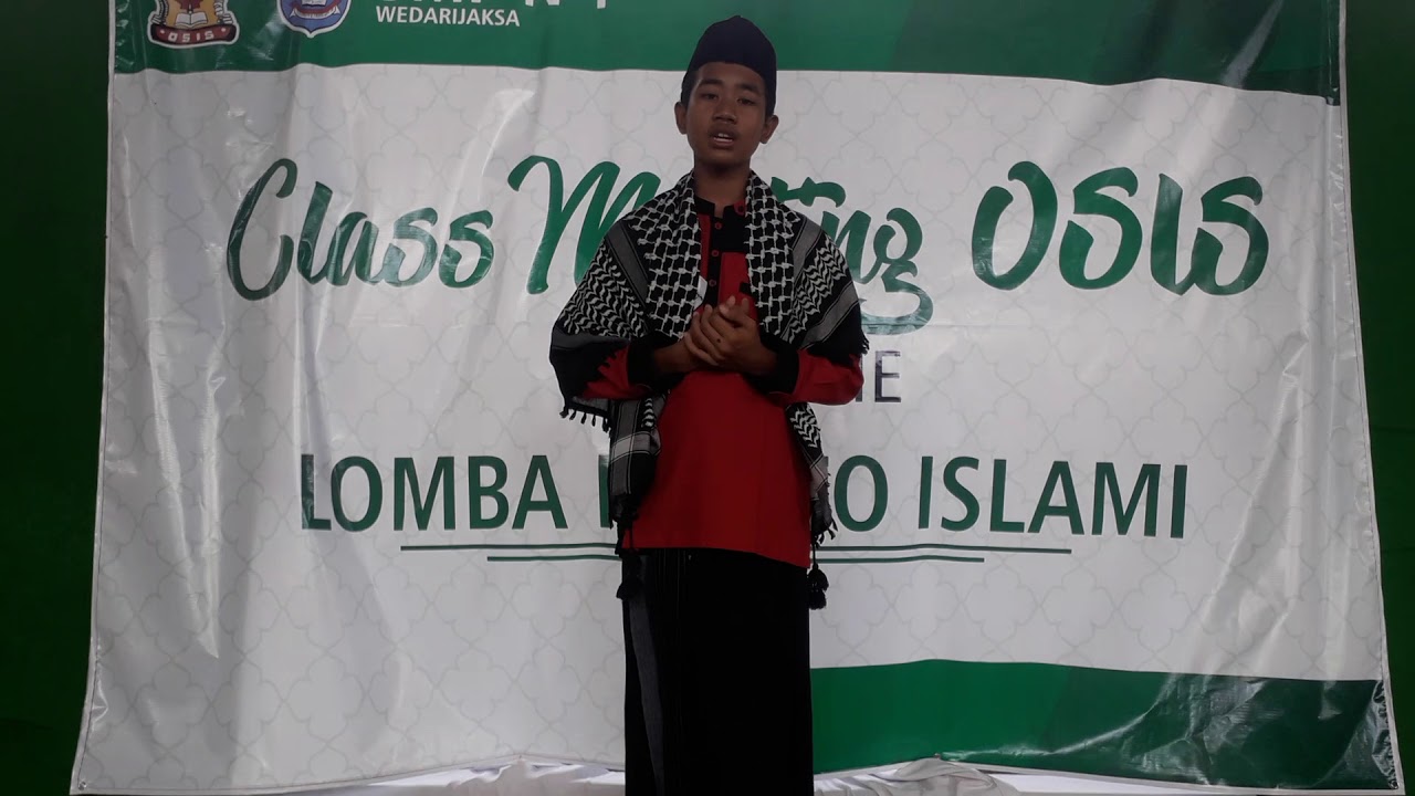 Juara Pidato Islami Putra Kelas 7 - YouTube