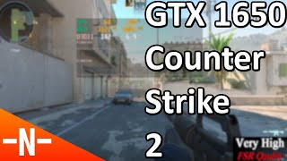 How well does the GTX 1650 run Counter Strike 2?