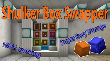 Automatic Shulker Box Swapper Minecraft  1.17 | Easy Storage System | Tested 2021