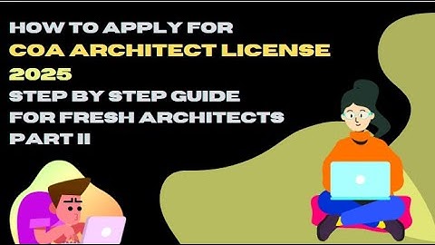 How to apply for coa architect license 2025  #architect #COAREGISTRATION