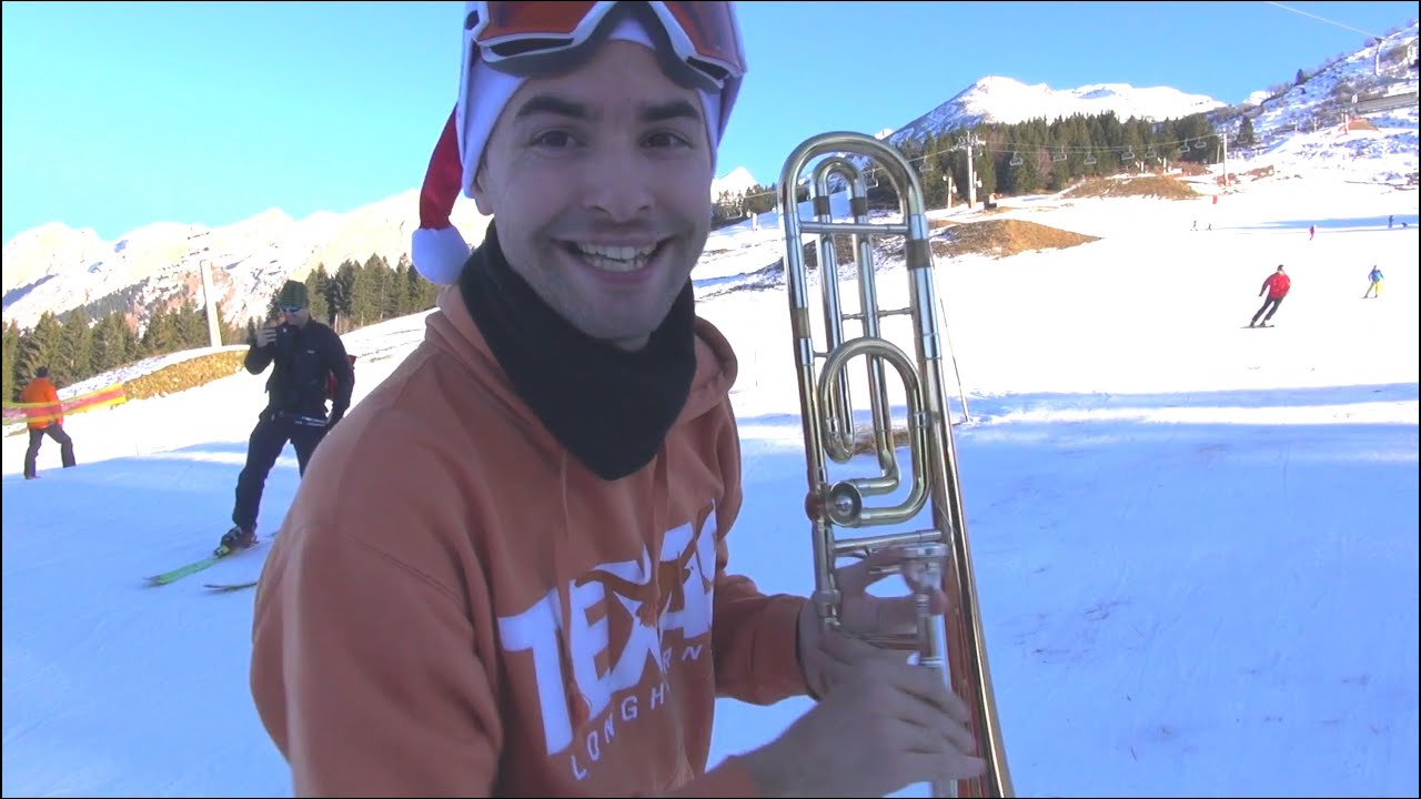 Little fun with trombone and ski