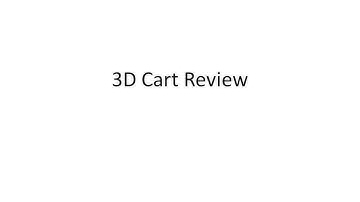 3DCart Video Review