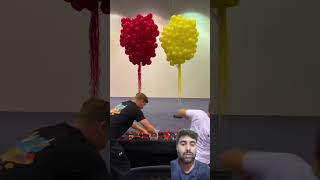 Our MOST INTENSE Balloon popping Race!! 😱😇🤯 Reaction