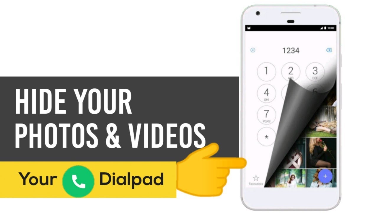 How to Hide Photos, videos in  Dialpad