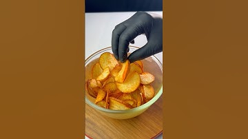 Crunchy Cassava Chips Recipe: Easy Tapioca Snack! ASMR #shorts