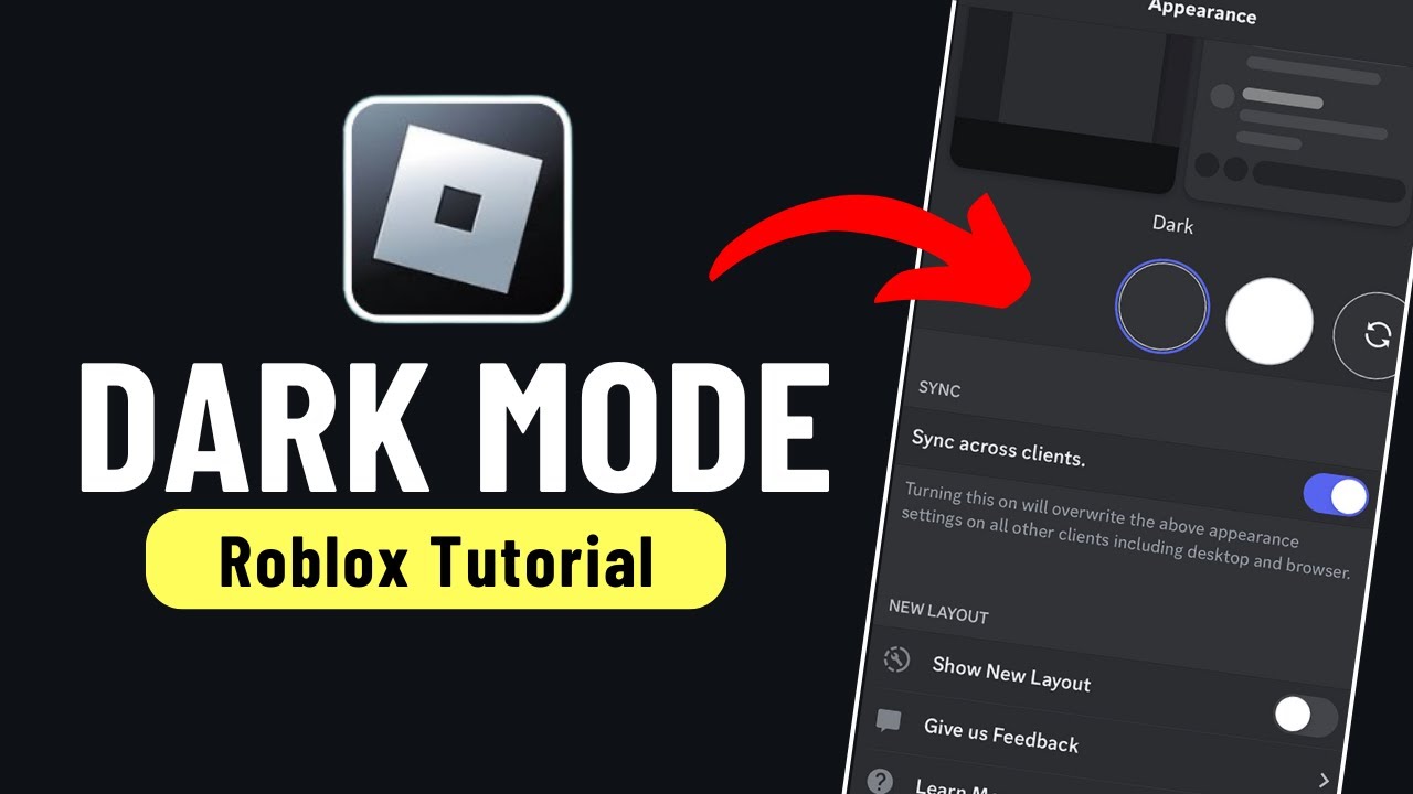 How To Enable Dark Mode On Roblox Mobile YouTube 