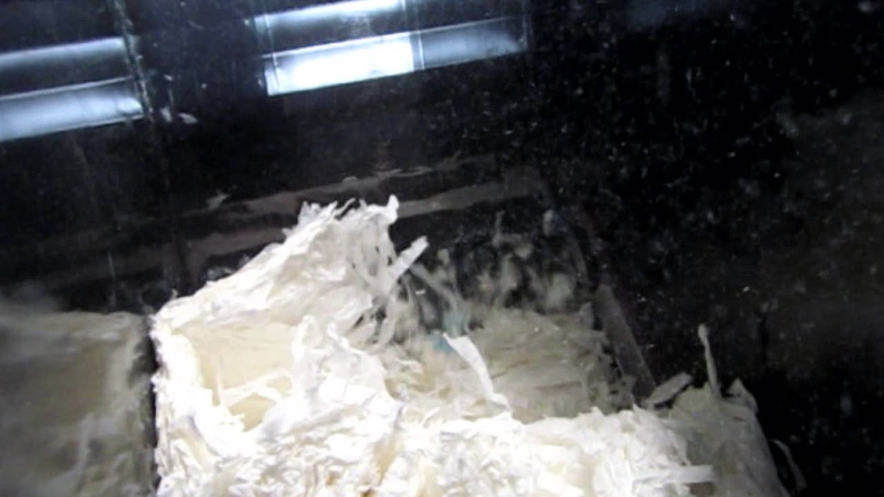 GAZ 82 S shredding Cellulose Pulp Textile - YouTube