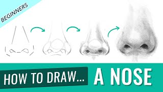 How to Draw A Nose Step By Step