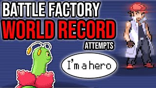 THE HEROIC MEGANIUM! Battle Factory WORLD RECORD Attempts! | Pokemon Emerald