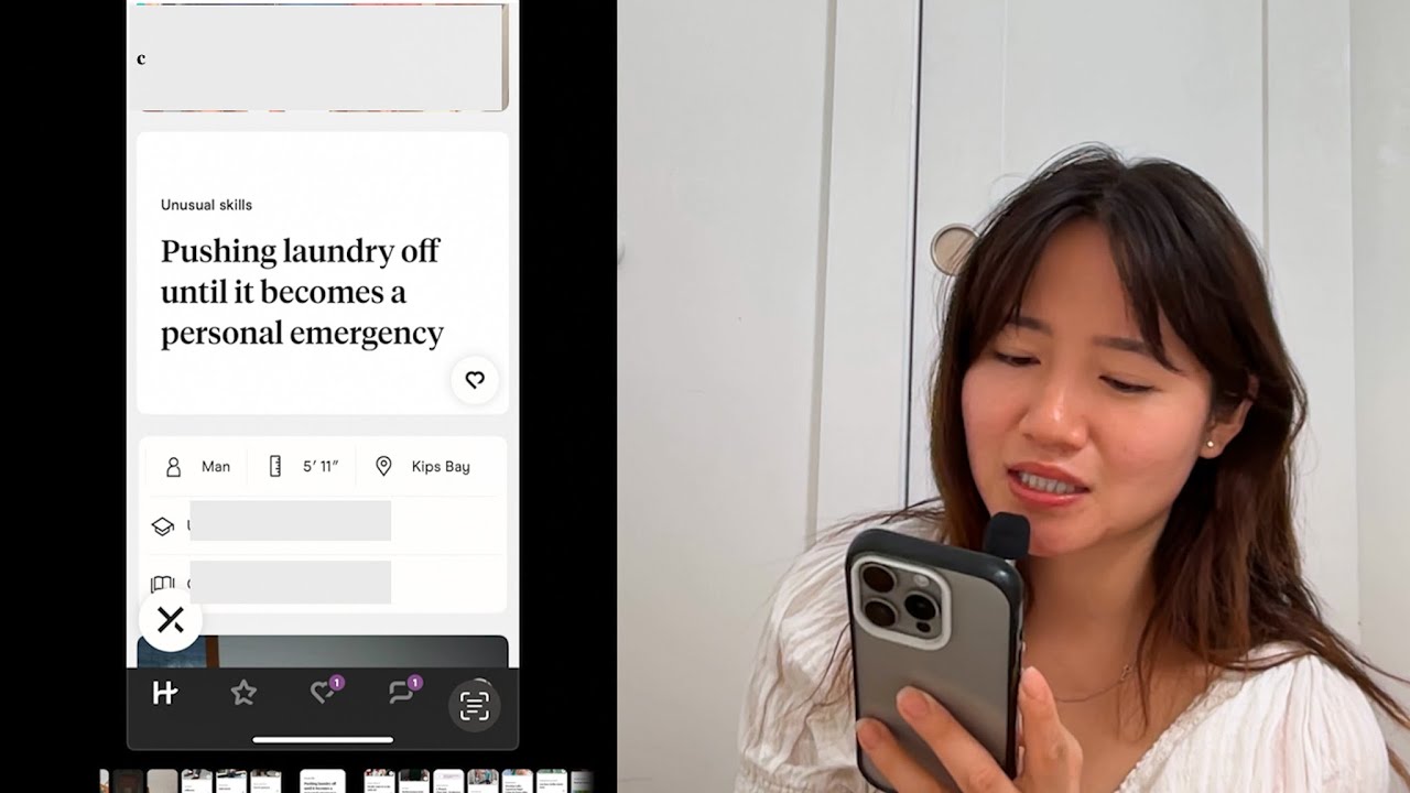 a bad hinge profile & a bad first date