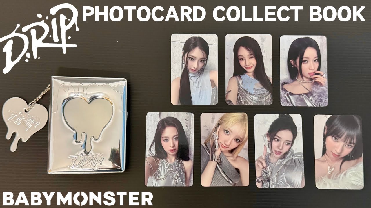 BABYMONSTER DRIP Photocard Collect Book | Unboxing Video - YouTube