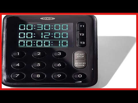 OXO Good Grips Digital Triple Timer With Easy To Read Display, Inverse  Backlight