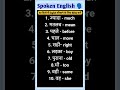 अंग्रेजी सीखो बिना रटे daily vocabulary English words,spoken English English speaking course,#shorts