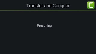 Transfer and Conquer 01 Presorting