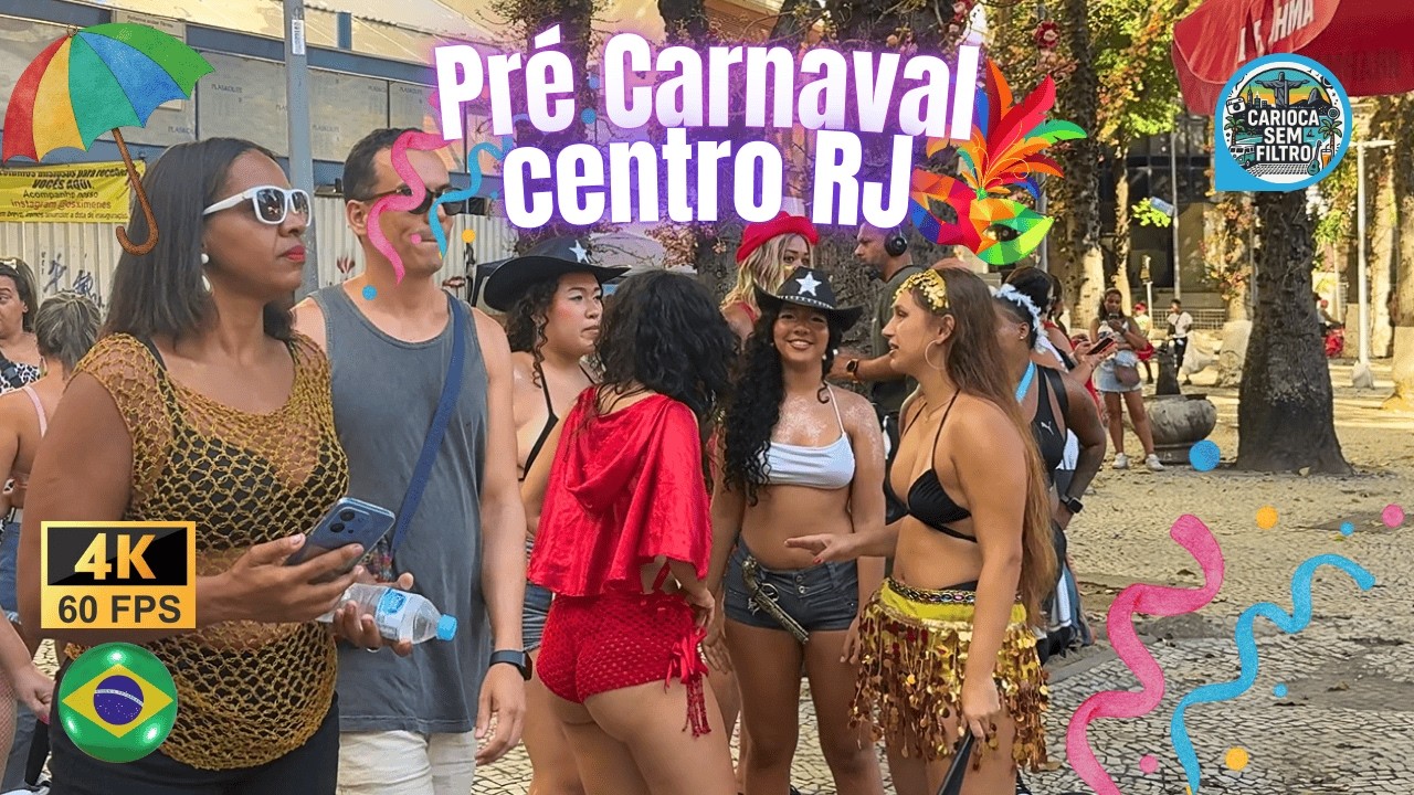 Andando pelo Pré-Carnaval no Centro RJ: olha o que eu vi no meio dos blocos - PARTE 01