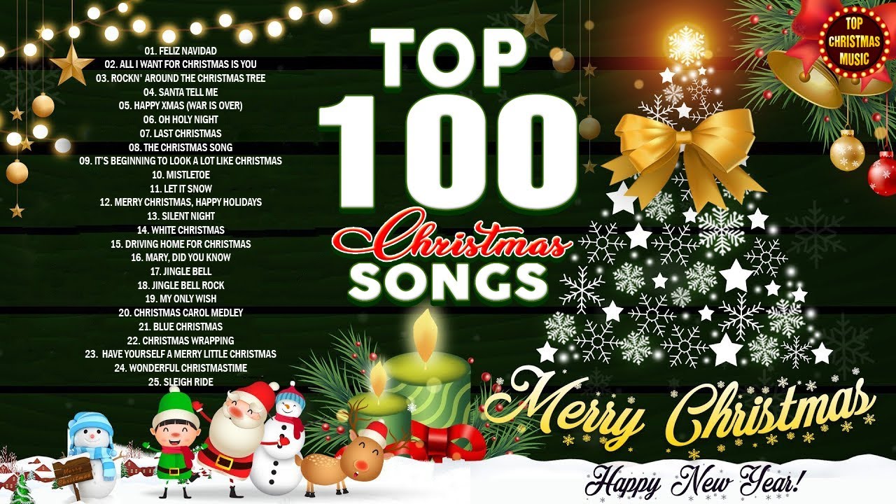 Top 100 Christmas Songs Of All Time🎅🏼Top English Christmas Songs 2024🎄
