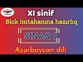 Azərbaycan dili 11-ci sinif Blok imtahanına hazırlıq / SINAQ 1
