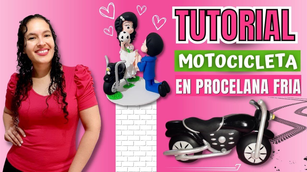 TUTORIAL cómo hacer una MOTOCICLETA en Porcelana Fría / Paso a paso para realizar una moto