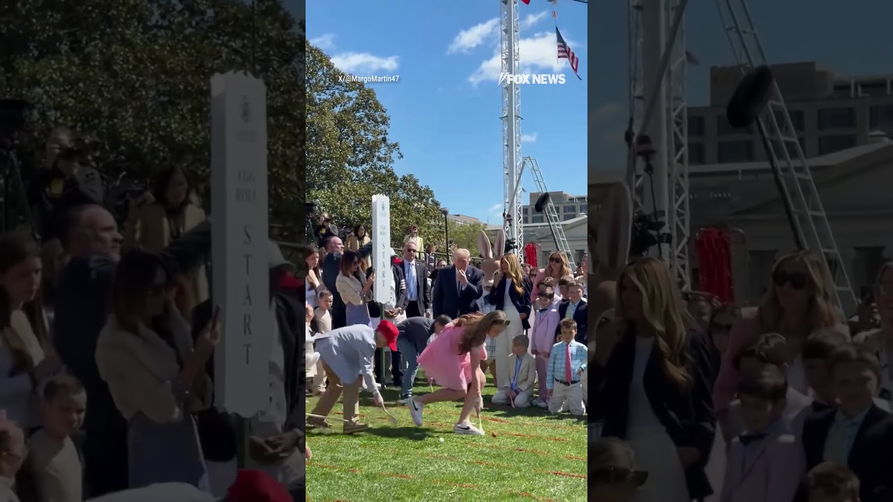 'TOTAL FOCUS': Trump kicks off the White House Easter Egg Roll with tips for success #shorts #trump