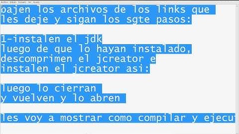ayuda uso del jcreator