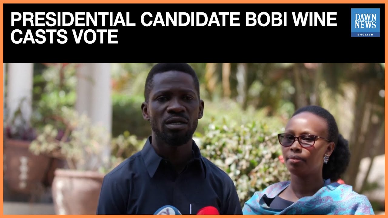 Ugandan Presidential Candidate Bobi Wine Casts Vote In Tense Election | Dawn News English