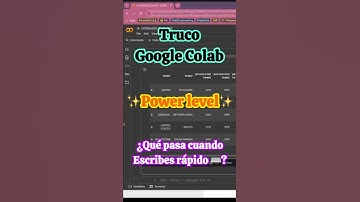 ✨ ¿Te sabes el truco de las chispas en Google Colab? | Python | Shorts