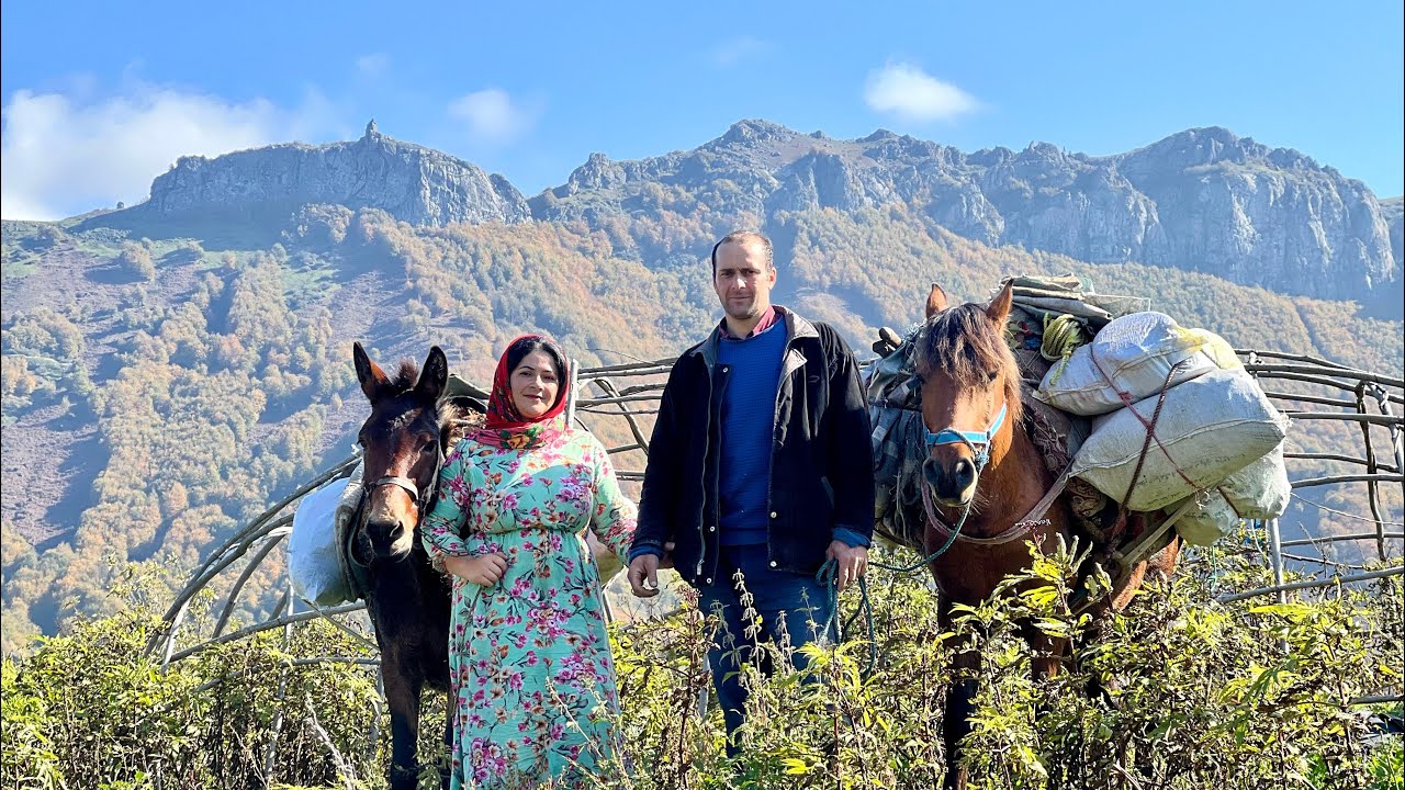 Iran Nomadic Life: Moving to Lower Grounds & Setting Up Camp for the Seasonal Migration