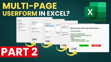 Add Logic to Your Multi Page Excel UserForm – Part 2 Buttons, Input, and Navigation