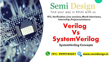 Verilog  HDL vs SystemVerilog #vlsi #semiconductor #vlsidesign #uvm